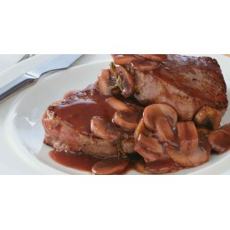 🔥🥩 Lomo al Carbón El Sabor Gourmet con Vino Tinto, Champiñones y Especias 🍷🍄