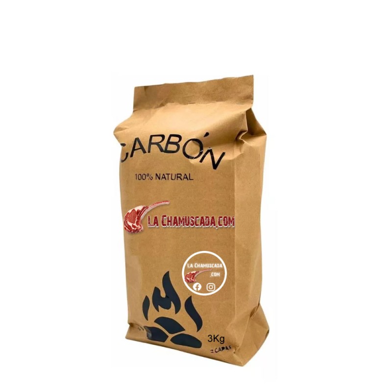 🔥 Costal de Carbón de Mezquite de 3 Kg ¡El Sabor Ahumado Perfecto para tu Parrillada! 🌿